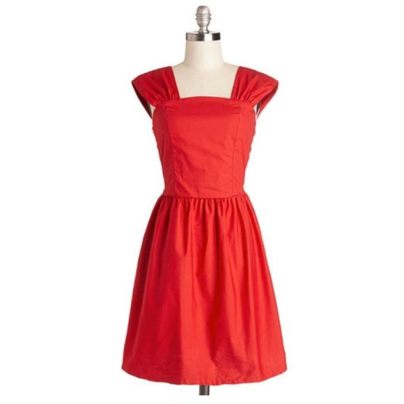 Modcloth Strawberry Sweetie Dress - Picture 1 of 6